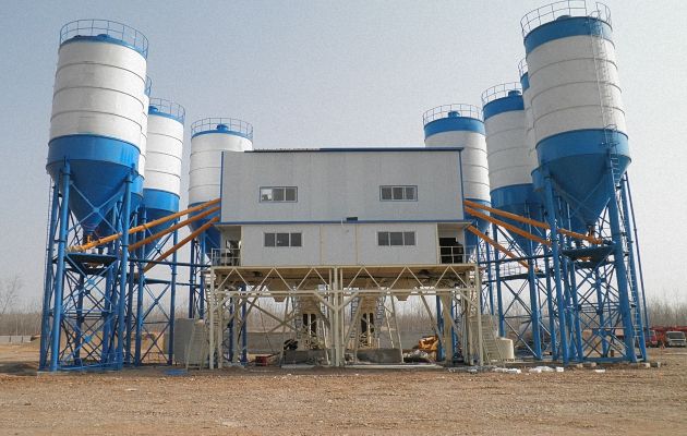 HZS150 Concrete Batching Mixer Plant