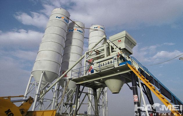 HZS75 Concrete Mixing Batch Plant
