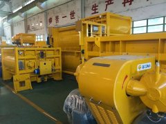 Sent MAO3000 SICOMA Twin Shaft Concrete Mixer to Africa