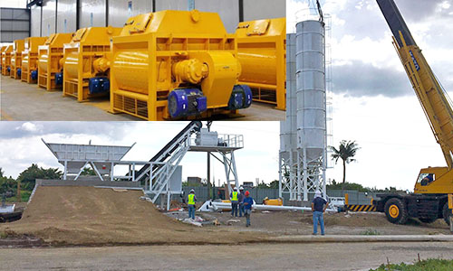 mixer for concrete batching plant