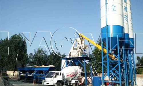 a concrete mixing plant