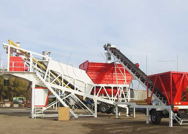 mobile concrete plant